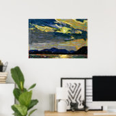 Poster Tom Thomson - Clair de lune chaud d'été (Bureau à domicile)