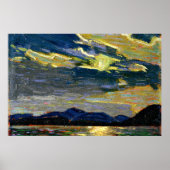 Poster Tom Thomson - Clair de lune chaud d'été (Devant)