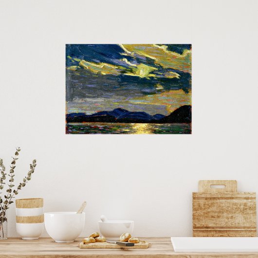 Poster Tom Thomson - Feu de lune d'été chaud (Cuisine)