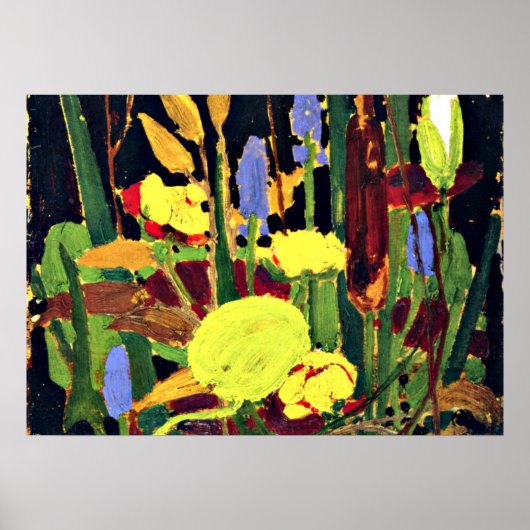 Poster Tom Thomson - Fleurs d'eau (Devant)