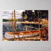 Poster Tom Thomson - La toile de Canoë, (Devant)
