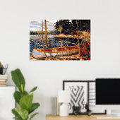 Poster Tom Thomson - La toile de Canoë, (Bureau à domicile)