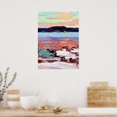 Poster Tom Thomson - Paysage avec neige (Cuisine)