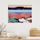 Poster Tom Thomson - Paysage avec neige (Cuisine)