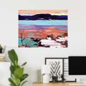 Poster Tom Thomson - Paysage avec neige (Bureau à domicile)