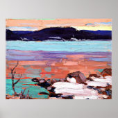 Poster Tom Thomson - Paysage avec neige (Devant)