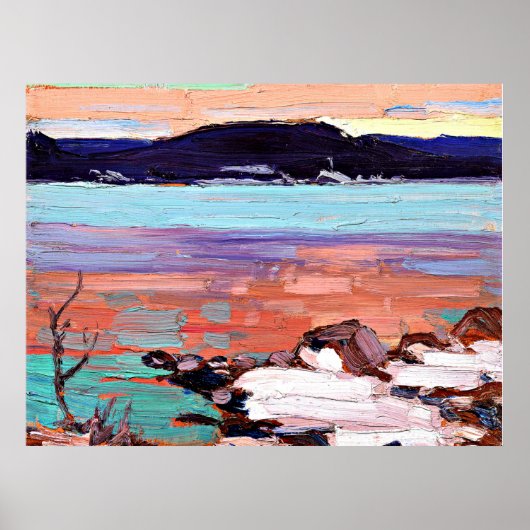 Poster Tom Thomson - Paysage avec neige (Devant)