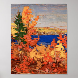 Poster Tom Thomson Peinture Feuillage d'automne Terre de 