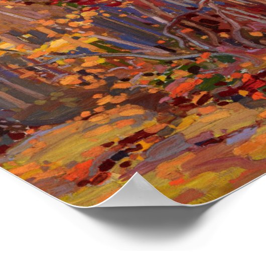 Poster Tom Thomson Peinture Maple Saplings Terre canadien (Coin)