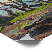 Poster Tom Thomson Peinture Pine Island Terre canadienne (Coin)