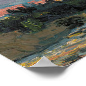 Poster Tom Thomson Peinture Sunset Canoe Lake Ontario (Coin)