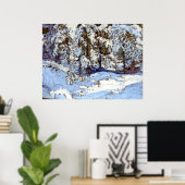 Poster Tom Thomson - Première neige en automne (Bureau à domicile)