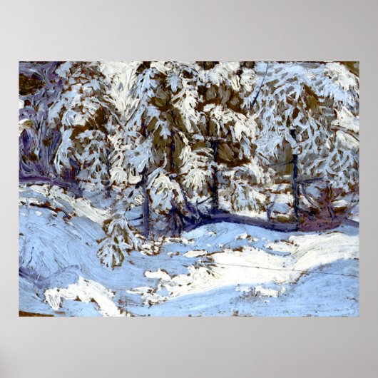 Poster Tom Thomson - Première neige en automne (Devant)