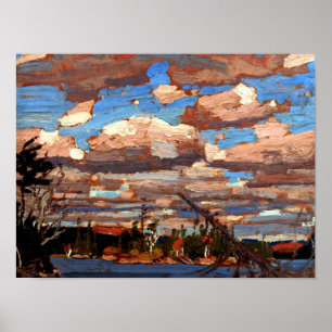 Poster Tom Thomson - Ragged Lake, fine art