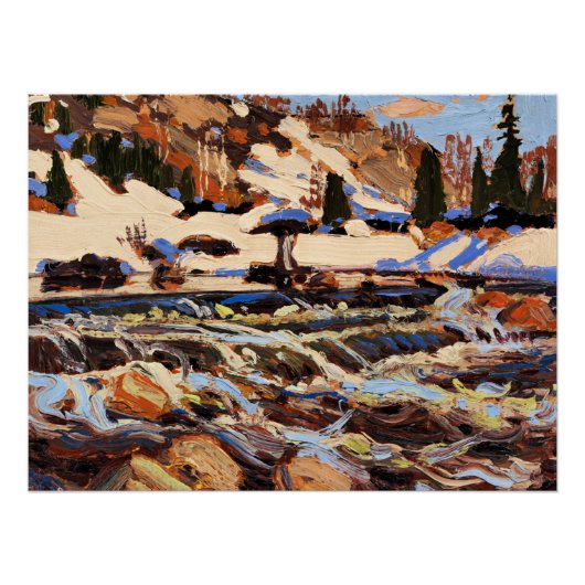 Poster Tom Thomson - Rapids, (Devant)
