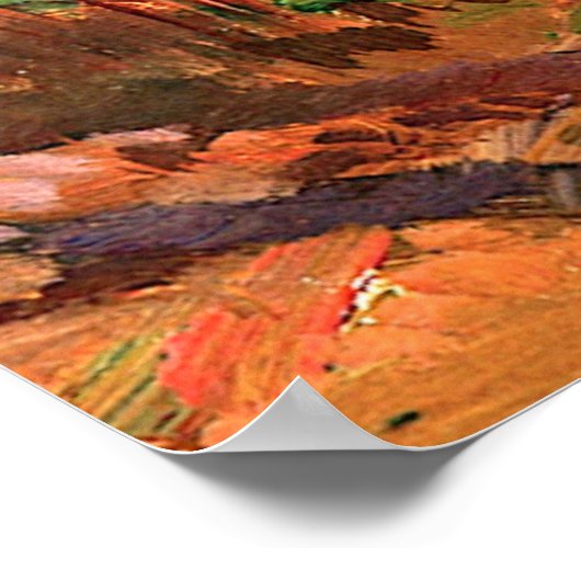 Poster Tom Thomson - Vue sur le parc Algonquin (Coin)