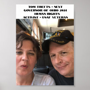 Poster Tom Trefts Pour Gouverneur De L'Ohio 2024
