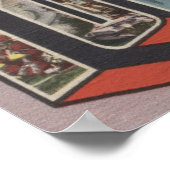 Poster Tomahawk, Wisconsin - Scènes de grandes lettres (Coin)