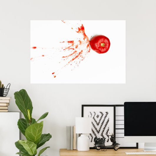 Poster Tomate cassée (Bureau à domicile)