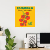 Poster Tomate Pomodoro Jaune Marché Italien (Bureau à domicile)