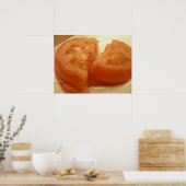Poster tomate tranchée (Cuisine)