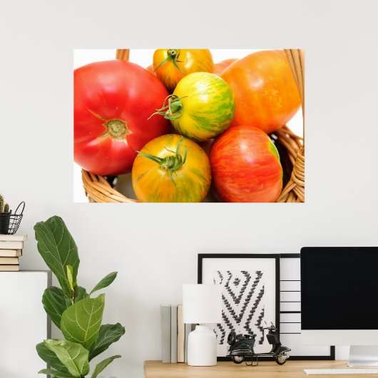 Poster Tomates colorées (Bureau à domicile)