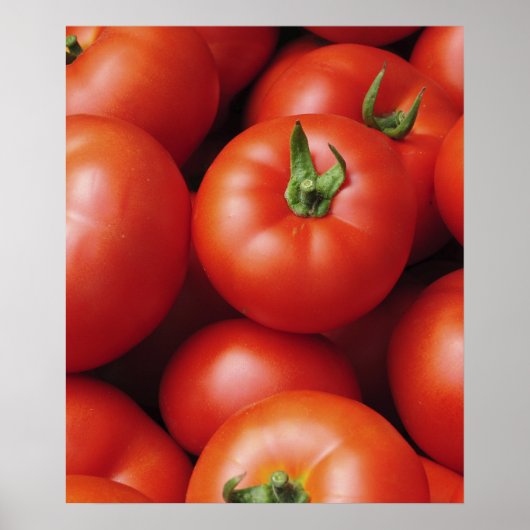 Poster Tomates Mûres - Rouge Clair, Frais (Devant)