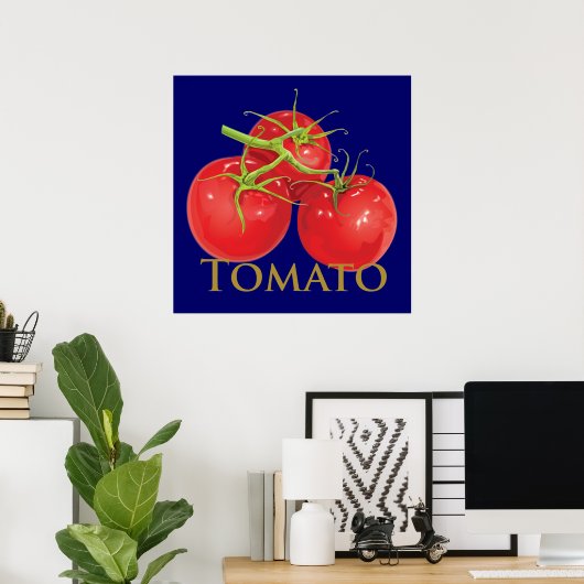 Poster Tomates rouges à sucer (Bureau à domicile)