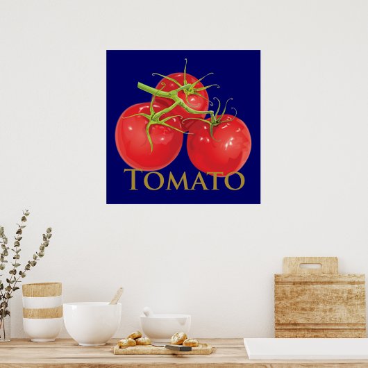 Poster Tomates rouges à sucer (Cuisine)
