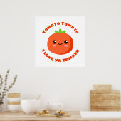 Poster Tomato Tomato Je t'aime Tomate (Cuisine)