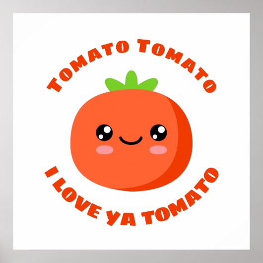 Poster Tomato Tomato Je t'aime Tomate (Devant)