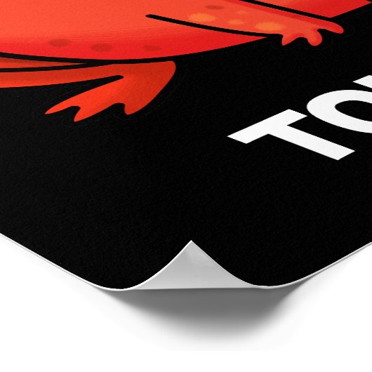 Poster Tomatoad Funny Tomato Toad Pun Dark BG (Coin)