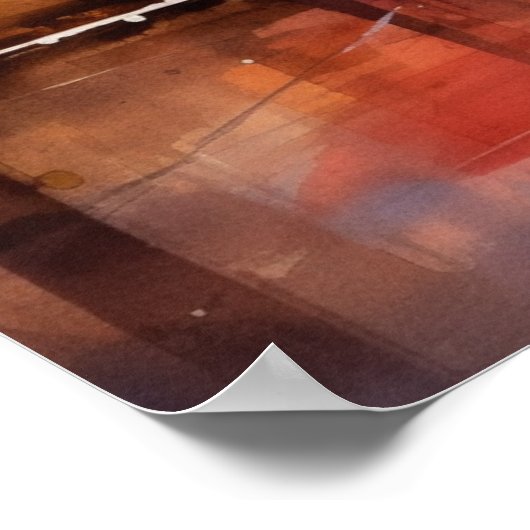 Poster Tombe de nuit à Gion - Art Print Collection (Coin)