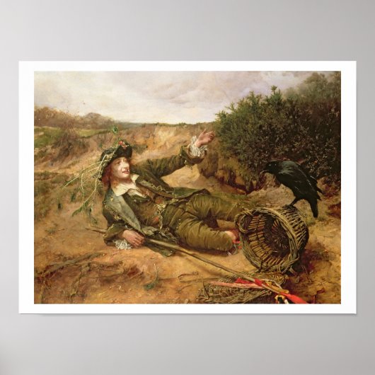 Poster Tombé par le Wayside, 1886 (huile sur toile) (Devant)