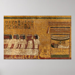 Poster Tombeau de Toutankhamon, mur Est de l'histoire égy