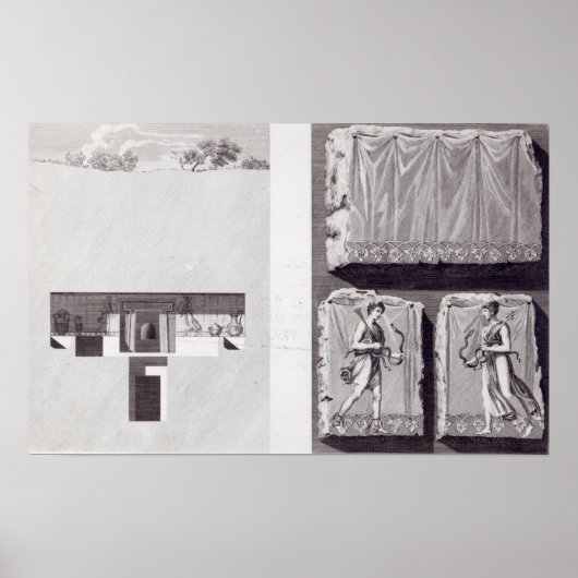Poster Tombeaux étrusques, c. 1780 (Devant)