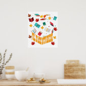 Poster Tomber amoureux de la lecture, Louvain du livre (Cuisine)