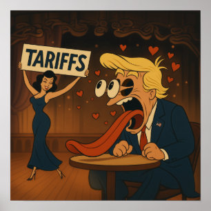 Poster Tomber amoureux des tarifs douaniers