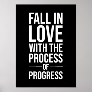 Poster Tomber Amoureux Du Processus - Gym, Hustle