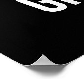 Poster Tomber amoureux du sol - La motivation du succès (Coin)