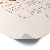 Poster Tomber dans l'amour Boho Floral Fête des mariées R (Coin)