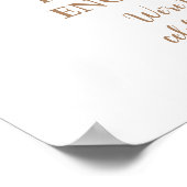 Poster Tomber dans l'amour Citrouille rustique (Coin)