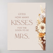 Poster Tomber Dans L'Amour Fête des mariées Florale Combi (Devant)