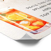 Poster Tomber dans l'amour | Panneau de Fête des mariées  (Coin)