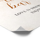 Poster Tomber dans l'amour | Panneau Fête des mariées de (Coin)