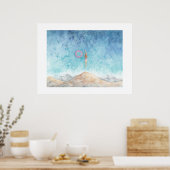 Poster Tomber dans l'instant du vol (Cuisine)