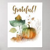 Poster Tombez amoureux Citrouille rustique  (Devant)