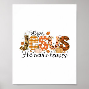 Poster Tombez amoureux de Jésus, il ne quitte jamais l'au
