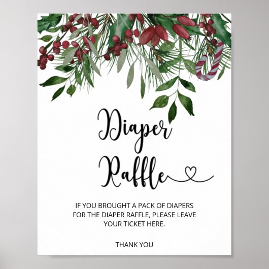 Poster tombola de couche à feuillage persistant (Devant)