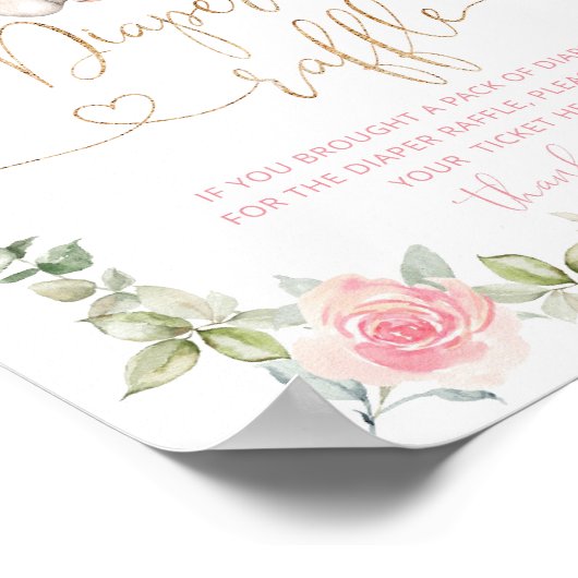 Poster tombole à couche d'éléphant rose (Coin)